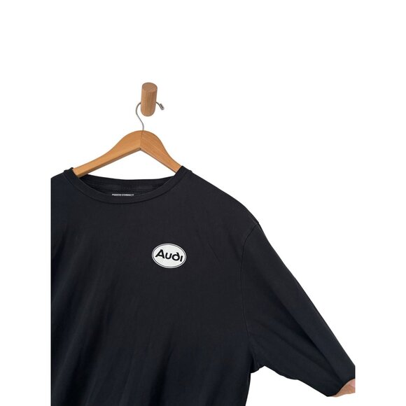 Period Correct Men's Sz Large LAudi Sport Quattro Black Long Sleeve - Picture 6 of 11